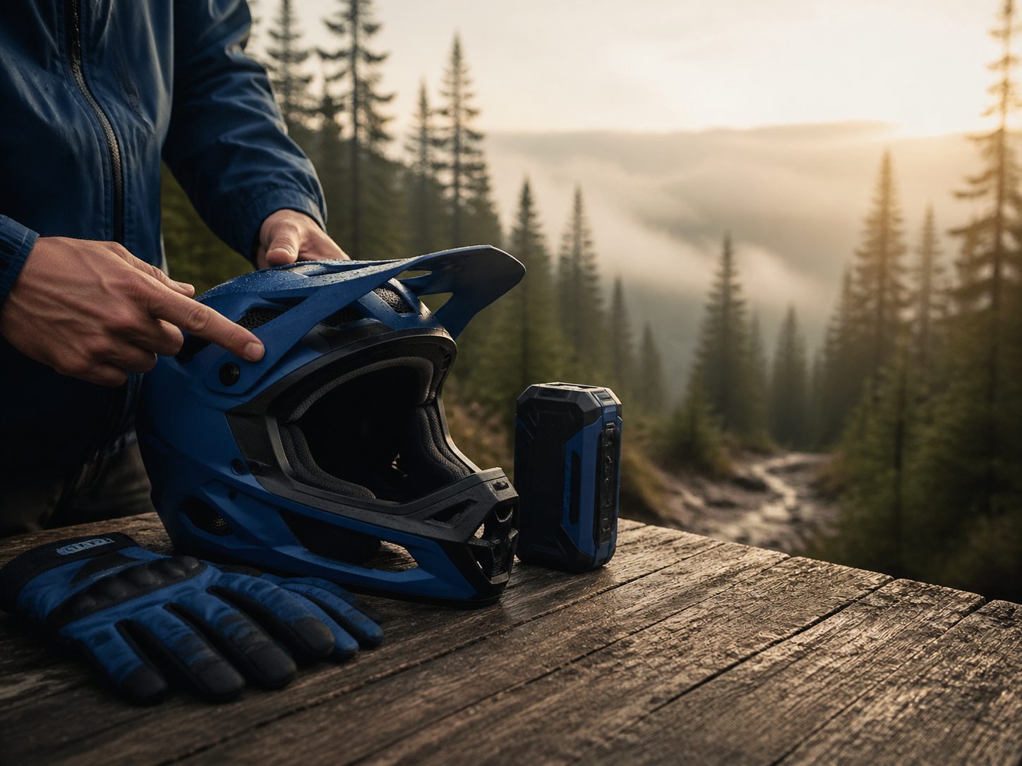 Accessories on trail or off-road outdoor terrain, HunterBike
